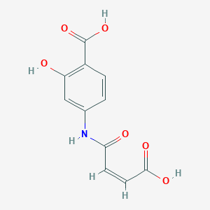 4-[[(Z)-3-carboxyprop-2-enoyl]amino]-2-hydroxybenzoic acid