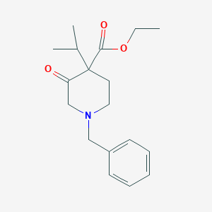 Ethyl 1-benzyl-3-oxo-4-propan-2-ylpiperidine-4-carboxylate
