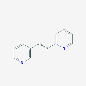 molecular formula C12H10N2 B081401 (E)-2-[2-(3-pyridyl)vinyl]pyridine CAS No. 13362-75-9