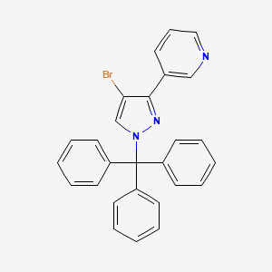 3-(4-Bromo-1-tritylpyrazol-3-yl)pyridine