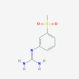 molecular formula C8H11N3O2S B8140148 1-(3-(Methylsulfonyl)phenyl)guanidine 