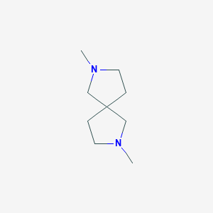 molecular formula C9H18N2 B8140165 2,7-Dimethyl-2,7-diazaspiro[4.4]nonane CAS No. 77415-74-8