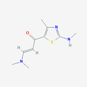 (E)-3-(dimethylamino)-1-(4-methyl-2-(methylamino)thiazol-5-yl) prop-2-en-1-one