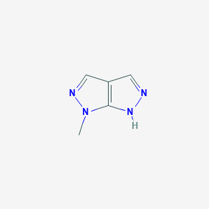 molecular formula C5H6N4 B8140228 6-methyl-1H-pyrazolo[3,4-c]pyrazole 