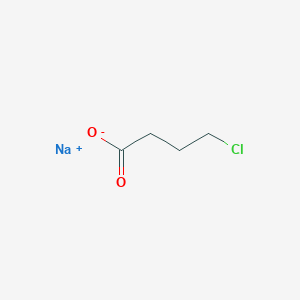 molecular formula C4H6ClNaO2 B8140342 sodium;4-chlorobutanoate 