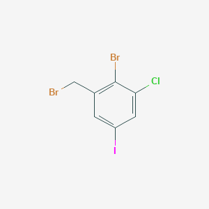 molecular formula C7H4Br2ClI B8140546 2-Bromo-3-chloro-5-iodobenzyl bromide 