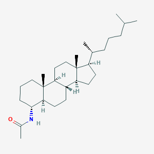 molecular formula C29H51NO B081407 Acetamide, N-5alpha-cholestan-4alpha-yl- CAS No. 13944-35-9
