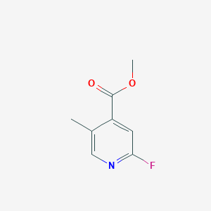 molecular formula C8H8FNO2 B8140758 methyl 2-fluoro-5-methylpyridine-4-carboxylate 