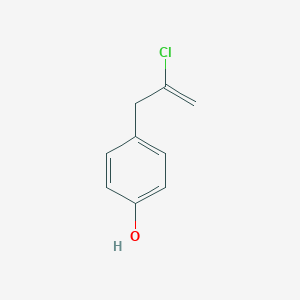 molecular formula C9H9ClO B081413 4-(2-chloroprop-2-enyl)phenol CAS No. 13283-34-6