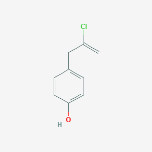 molecular formula C9H9ClO B081413 2-Chloro-3-(4-hydroxyphenyl)-1-propene CAS No. 13283-34-6
