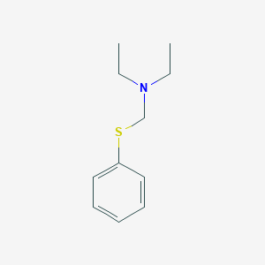 molecular formula C11H17NS B081419 N-ethyl-N-(phenylsulfanylmethyl)ethanamine CAS No. 13865-52-6