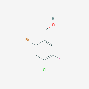 molecular formula C7H5BrClFO B8143047 2-Bromo-4-chloro-5-fluorobenzyl alcohol 