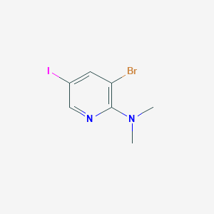 3-Bromo-5-iodo-N,N-dimethylpyridin-2-amine