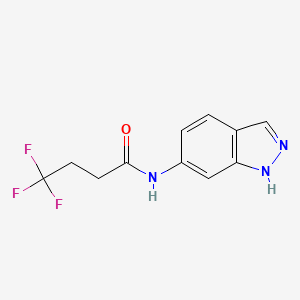 4,4,4-trifluoro-N-(1H-indazol-6-yl)butanamide