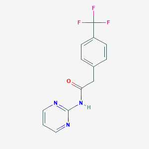 N-(pyrimidin-2-yl)-2-[4-(trifluoromethyl)phenyl]acetamide
