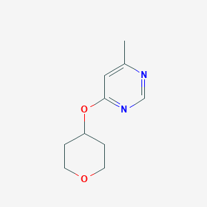 4-Methyl-6-(oxan-4-yloxy)pyrimidine