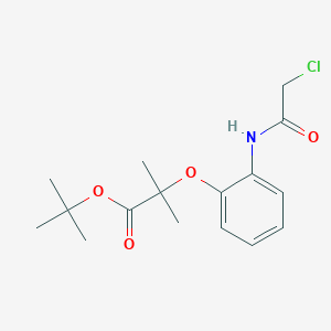 Tert-butyl 2-[2-[(2-chloroacetyl)amino]phenoxy]-2-methylpropanoate