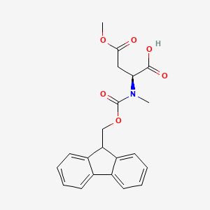 molecular formula C21H21NO6 B8143237 Fmoc-N-Me-Asp(OMe)-OH 