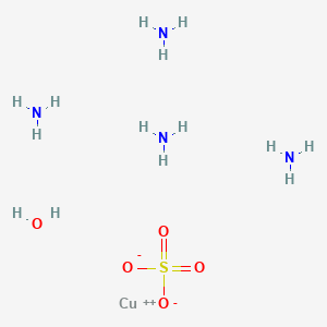 molecular formula CuH14N4O5S B081433 Cupric sulfate, ammoniated CAS No. 10380-29-7