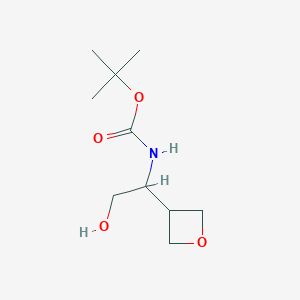 molecular formula C10H19NO4 B8143411 tert-butyl N-[2-hydroxy-1-(oxetan-3-yl)ethyl]carbamate 