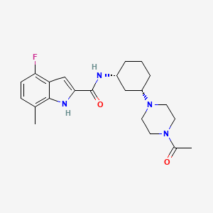 molecular formula C22H29FN4O2 B8143695 EZM0414 CAS No. 2411748-50-8