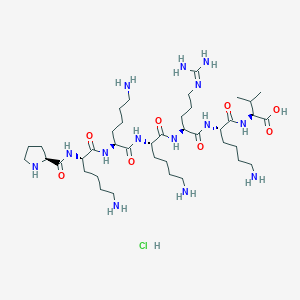 molecular formula C40H79ClN14O8 B8143698 NLS (PKKKRKV) hydrochloride 
