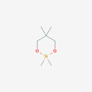 molecular formula C7H16O2Si B081437 2,2,5,5-Tetramethyl-1,3-dioxa-2-silacyclohexane CAS No. 14760-11-3