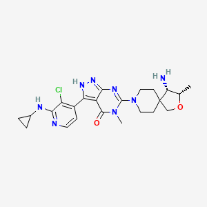 molecular formula C23H29ClN8O2 B8143749 SHP389 