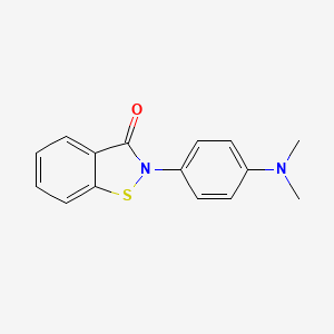 molecular formula C15H14N2OS B8144318 2-(4-(Dimethylamino)phenyl)benzo[d]isothiazol-3(2H)-one 