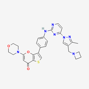 molecular formula C29H29N7O3S B8144483 SRX3207 