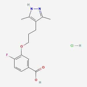 molecular formula C15H18ClFN2O3 B8144586 Acoramidis Hydrochloride CAS No. 2242751-53-5