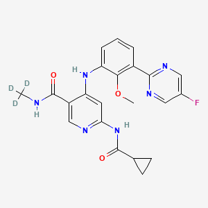 molecular formula C22H21FN6O3 B8144625 BMS-986202 CAS No. 1771691-34-9