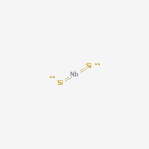 molecular formula NbSi2 B081447 Niobium silicide (NbSi2) CAS No. 12034-80-9