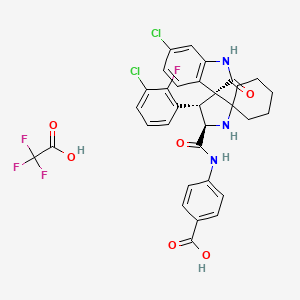 molecular formula C32H27Cl2F4N3O6 B8144769 MI-1061 TFA 