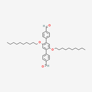 molecular formula C40H54O4 B8145064 4-[2,5-didecoxy-4-(4-formylphenyl)phenyl]benzaldehyde 
