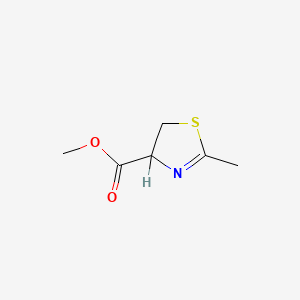 molecular formula C6H9NO2S B8145343 methyl 2-methyl-4,5-dihydrothiazole-4-carboxylate CAS No. 2519-89-3