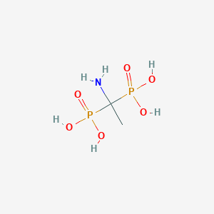 molecular formula C2H9NO6P2 B081454 (1-Aminoethylidene)bisphosphonic acid CAS No. 15049-85-1