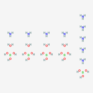 molecular formula B5H50N9O19 B8145913 Azane;boric acid;tetrahydrate 