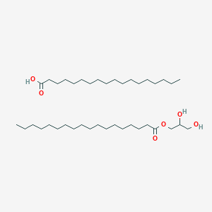 molecular formula C39H78O6 B8145941 glyceryl stearate; stearic acid 