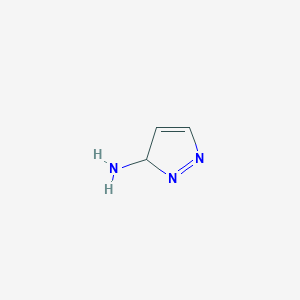molecular formula C3H5N3 B8146055 1H-pyrazol-5-amine 