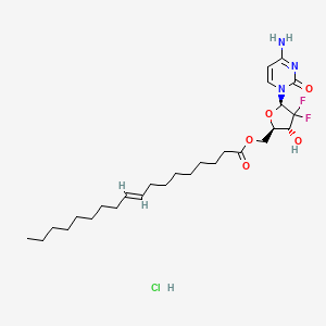 molecular formula C27H44ClF2N3O5 B8146239 Gemcitabine elaidate hydrochloride 