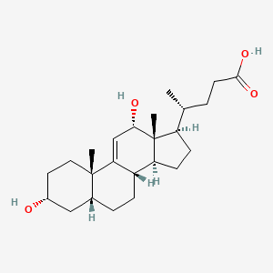 molecular formula C24H38O4 B8146452 (R)-4-((3R,5R,8S,10S,12S,13R,14S,17R)-3,12-Dihydroxy-10,13-dimethyl-2,3,4,5,6,7,8,10,12,13,14,15,16,17-tetradecahydro-1H-cyclopenta[a]phenanthren-17-yl)pentanoic acid 