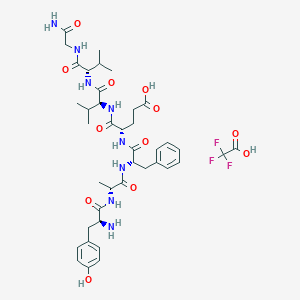 molecular formula C40H55F3N8O12 B8146649 Deltorphin 2 TFA 