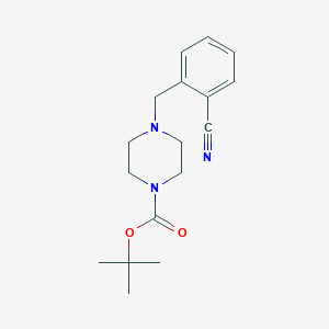 molecular formula C17H23N3O2 B8147054 Tert-butyl 4-(2-cyanobenzyl)piperazine-1-carboxylate 