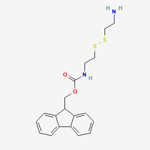 molecular formula C19H22N2O2S2 B8147379 Mono-fmoc-cystamine 
