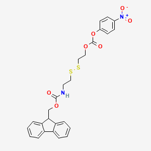 molecular formula C26H24N2O7S2 B8147393 Fmoc-NH-SS-OpNC 