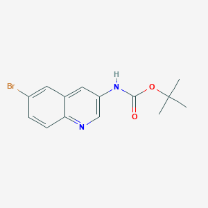 molecular formula C14H15BrN2O2 B8147409 Tert-butyl (6-bromoquinolin-3-yl)carbamate 