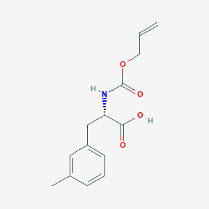 molecular formula C14H17NO4 B8147436 (S)-2-(((allyloxy)carbonyl)amino)-3-(m-tolyl)propanoic acid 