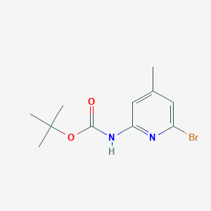 molecular formula C11H15BrN2O2 B8147476 Tert-butyl 6-bromo-4-methylpyridin-2-ylcarbamate 