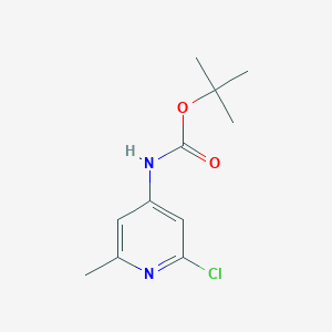 molecular formula C11H15ClN2O2 B8147496 tert-butyl N-(2-chloro-6-methylpyridin-4-yl)carbamate 